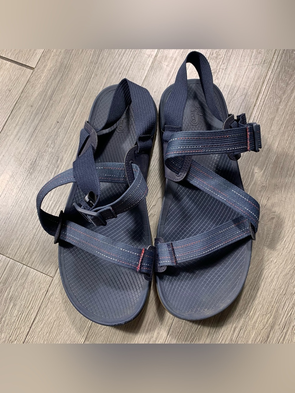 Chaco’s Mens Navy Blue Lowdown Sandals size 12